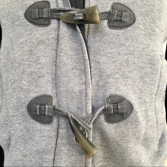 Fluffy Faux Fur Lined Zip Hoodie Jacket Black Grey - Picture 11 of 12